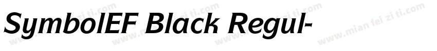 SymbolEF Black Regul字体转换